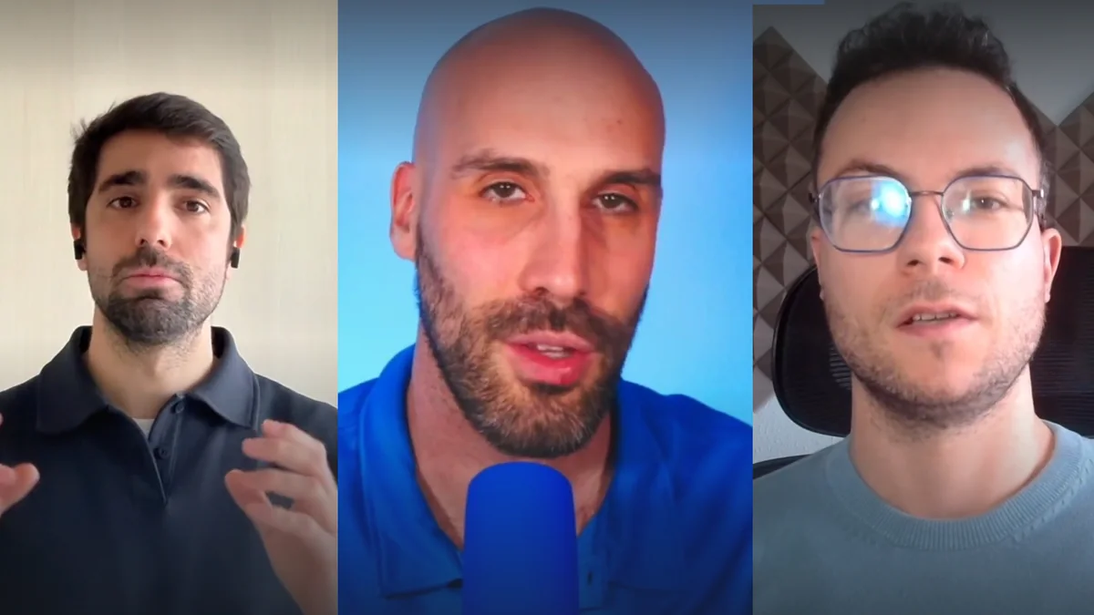Gonzalo, Marcos y Pablo, el equipo del programa