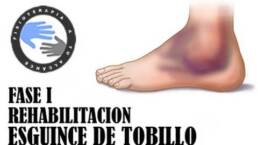 Esguince de tobillo, ejercicios y rehabilitacion fase 1