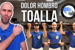 5 ejercicios para aliviar el DOLOR DE HOMBRO con una TOALLA en casa