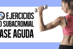 Dolor de hombro ejercicios para la fase aguda