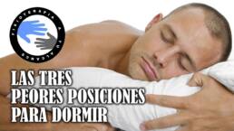Las tres peores posturas para dormir