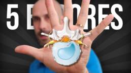 NO COMETAS estos 5 ERRORES con tu HERNIA DISCAL