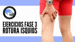 Rotura fibrilar de los isquiotibiales, ejercicios y tratamiento para la fase 3