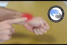 Masaje para la tendinitis de muñeca o Quervain