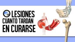 ¿Cuanto tiempo tarda en curarse una lesion?